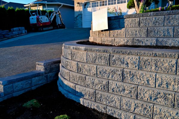 Stone Retaining Wall Repair in Rockville